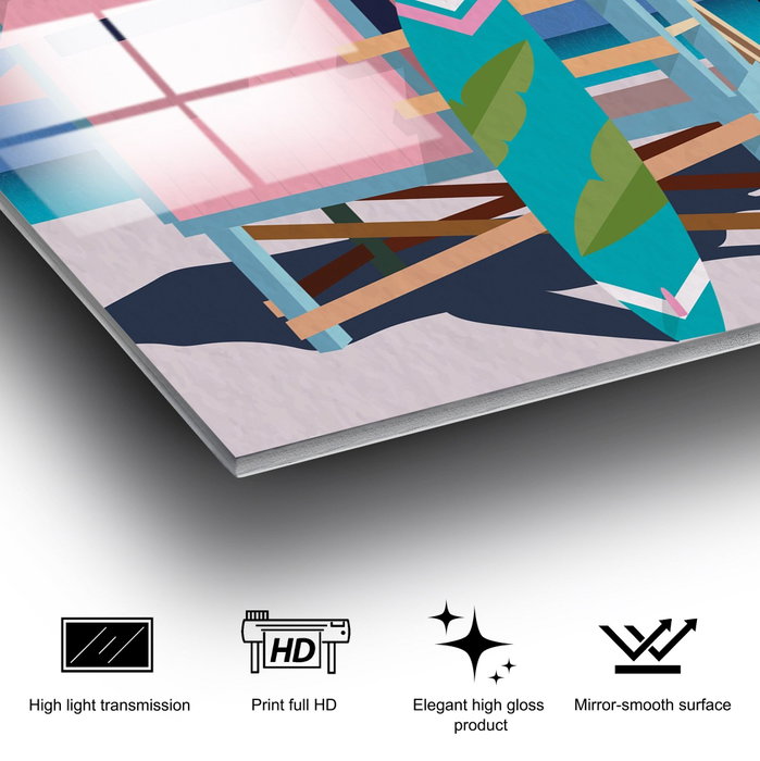 Wallity Cuadro decorativo de vidrio templado Multicolor 30 x 45 cm Wallity Cuadro decorativo de vidrio templado Multicolor 30 x 45 cm